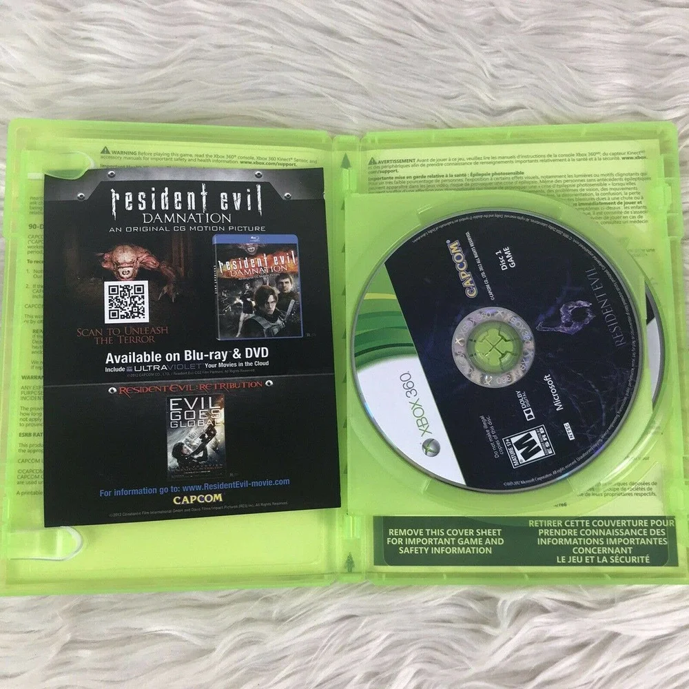 Resident Evil 6 (Microsoft Xbox 360, 2012) game cib complete FAST SHIPPING - Picture 5 of 6
